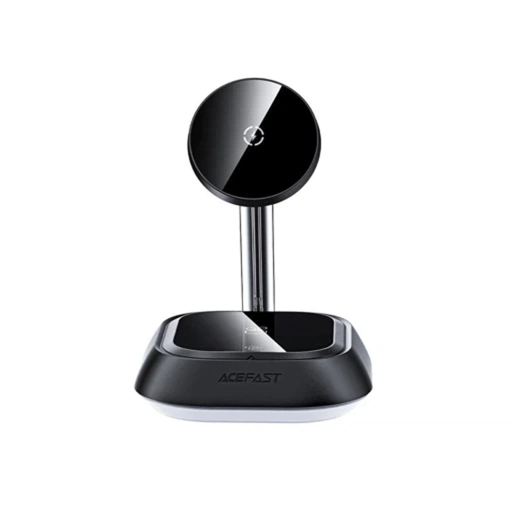 Беспроводная зарядка AceFast E16 desktop 3-in-1 Wireless Charging Holder Black